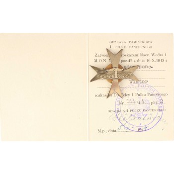 Zestaw po podoficerze z 1 Dywizji Pancernej