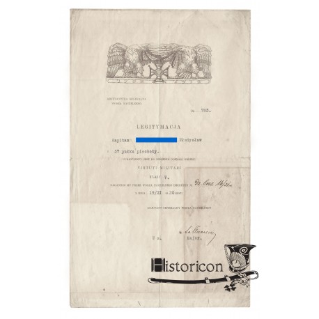 Dyplom VM z roku 1920