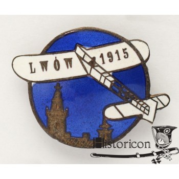 Pamiątkowy znaczek lotniczy ze Lwowa