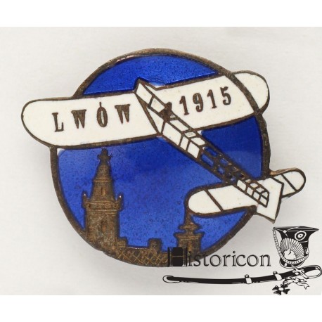 Pamiątkowy znaczek lotniczy ze Lwowa