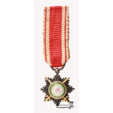 Miniatura krzyża Orderu Św. Stanisława