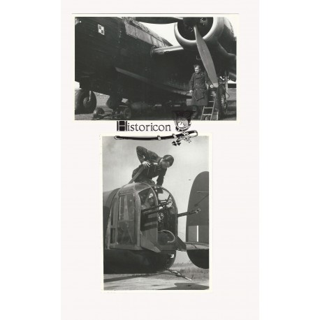 Zestaw dwóch zdjęć polskiego bombowca