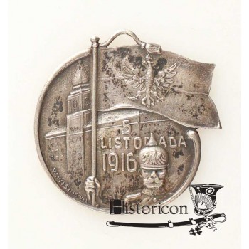 Żeton pamiątkowy - Królestwo Polskie. Srebro.