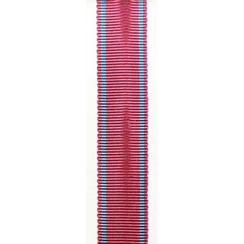 Wstążka do miniatury Krzyża Zasługi wykonana w okresie międzywojennym