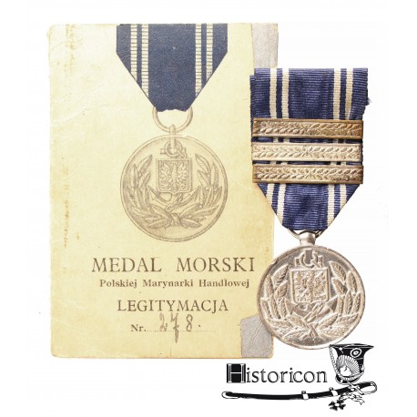 [1.9] Medal "POLSKA SWEMU MARYNARZOWI" z dokumentami