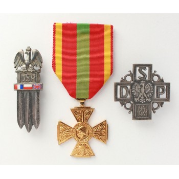 Zestaw pamiątek żołnierzu Dywizji Strzelców Pieszych