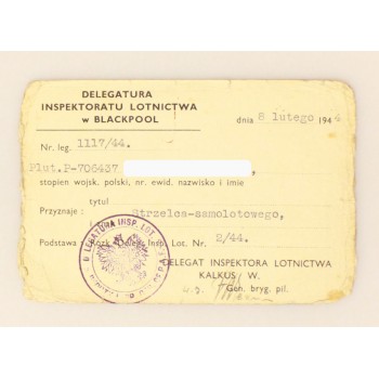 Nadanie tytułu strzelca samolotowego