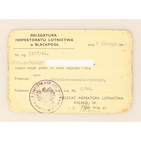 Nadanie tytułu strzelca samolotowego