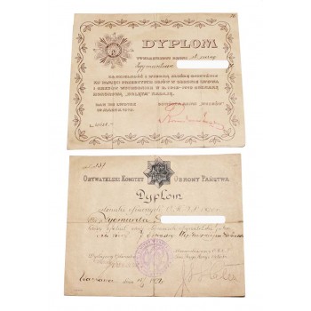 Zestaw dokumentów po weteranie służącym w 7 Eskadrze im. Kościuszki