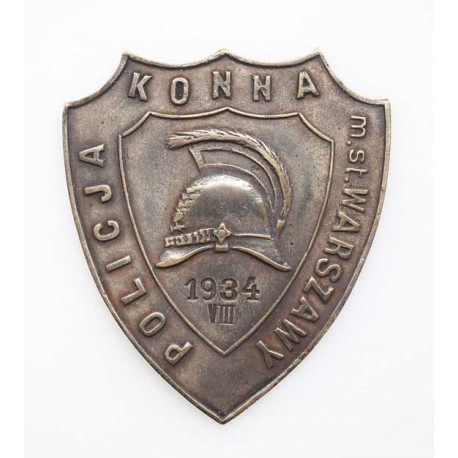 Odznaka POLICJI KONNEJ m. st. WARSZAWY