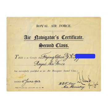 Potwierdzenie nadania tytułu nawigatora II klasy