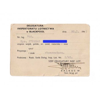 Legitymacja obserwatora