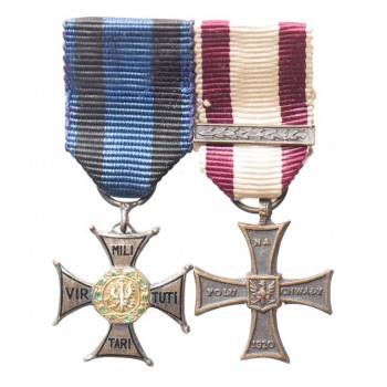 Zestaw dwóch miniatur z okresu wojny