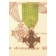 Numerowany Krzyż Zasługi Wojsk Litwy Środkowej z dokumentem nadania